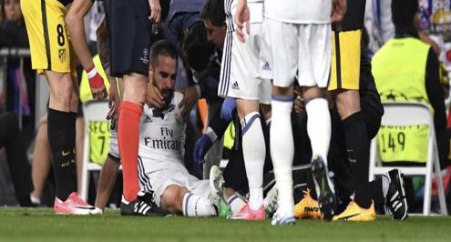 كارفاخال يغيب عن كافة مباريات الريال في الليجا وقد يلحق بنهائي كارديف